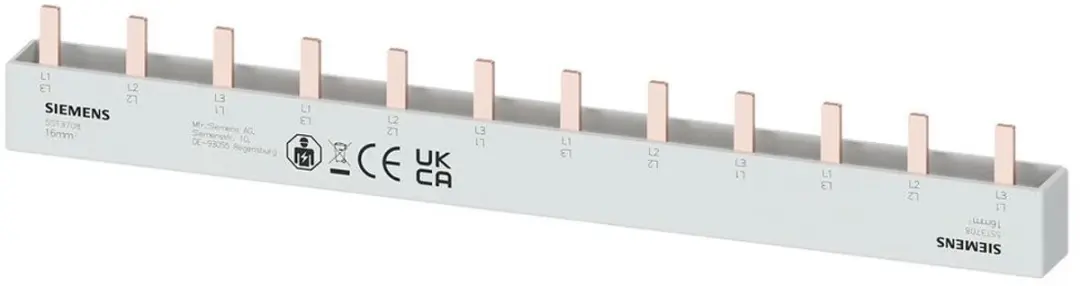 Siemens 5ST3708 Stiftrails 16mm² 3-fasig 4x3PH - 214mm - afbeelding 2 van 2