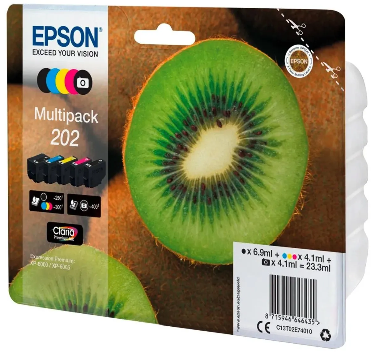 Epson 202 Inktcartridge Multipack - 800 pagina's - Multi