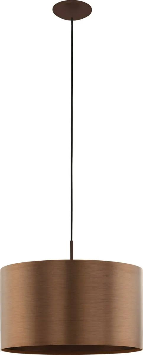 Eglo Saganto 1 Hanglamp E27 - Ø45cm - Bruin/Koper