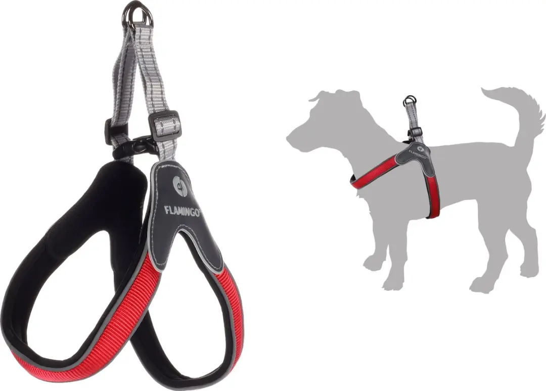 Flamingo Hilka Easy Harnas - Rood XXS 25-35cm