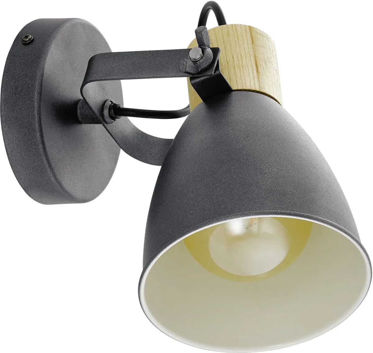 Eglo Coswarth Spot - 2x E27 48cm - Grijs/Crème