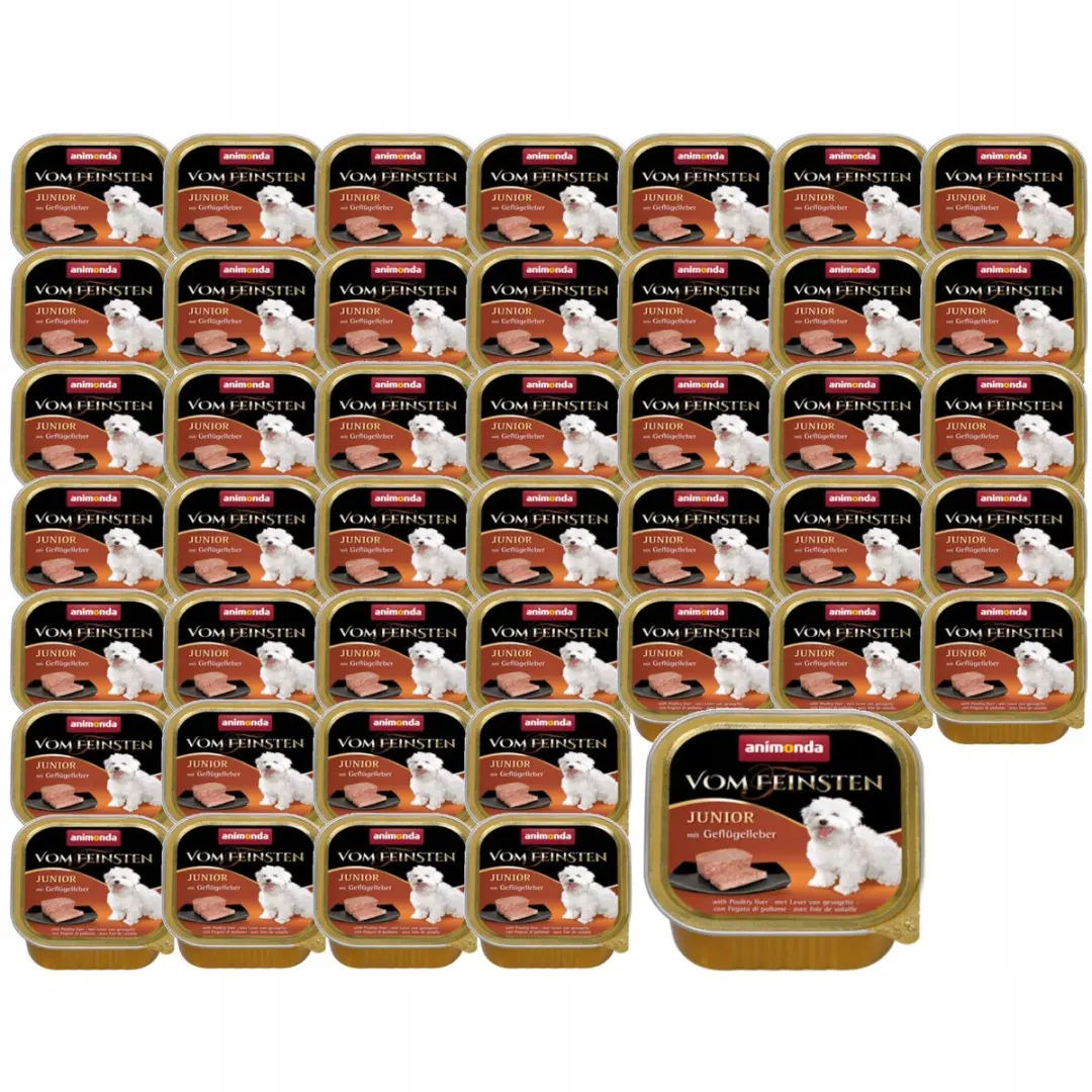 Animonda Vom Feinsten Junior Hondenvoer Kip Lever 22x150g