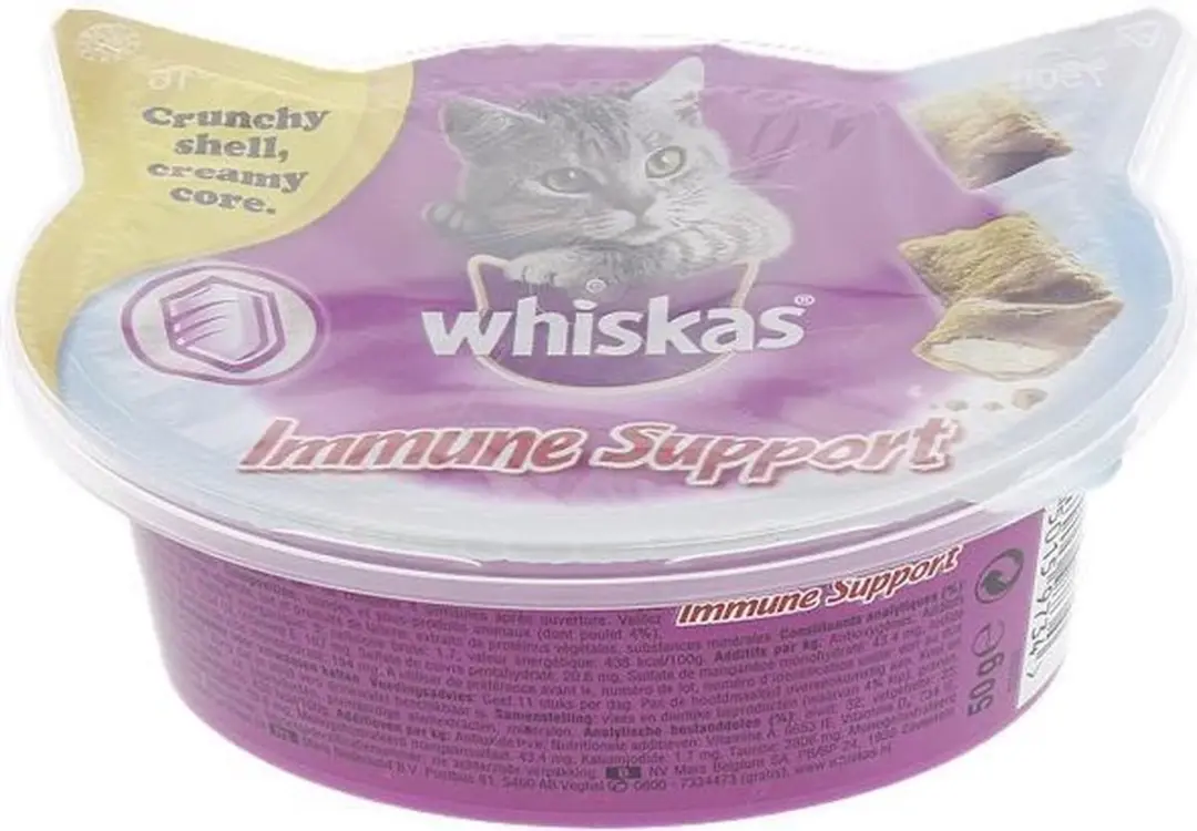 Whiskas Snacks Immune Support 5x50g - Omega 3 & Vitamine E