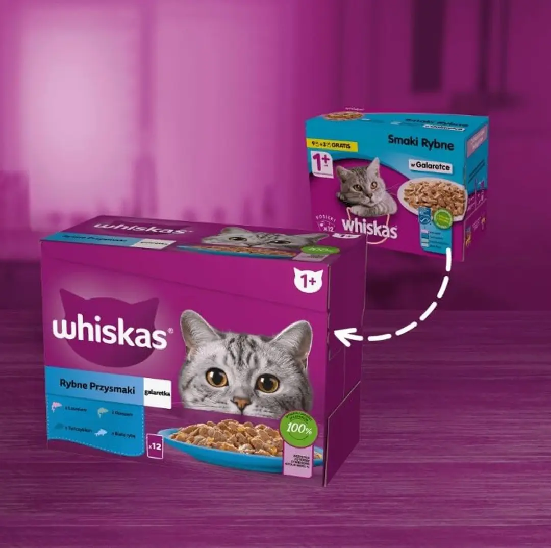 Whiskas Rybne Przysmaki Kattenvoer 48x85g - afbeelding 6 van 6