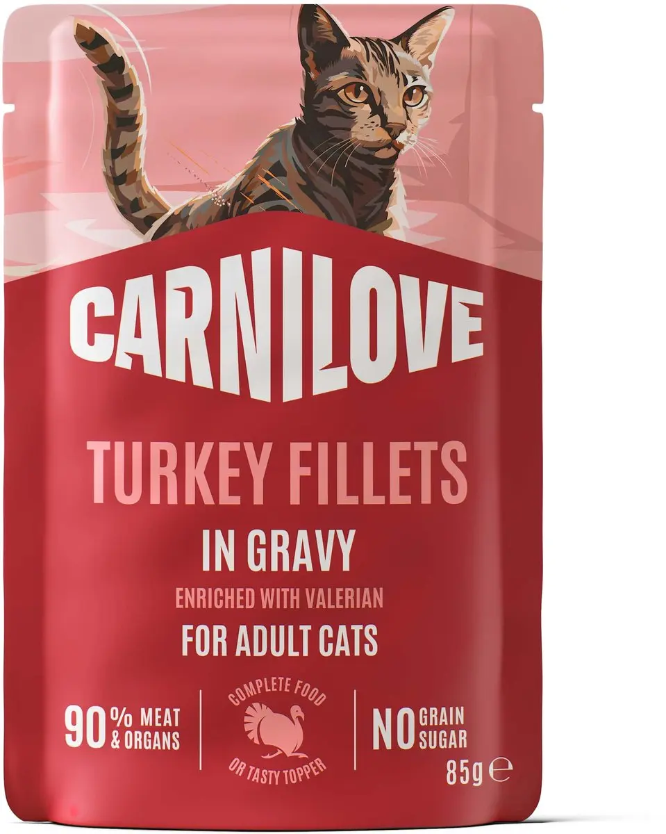 Carnilove Pouch Kalkoen met Valeriaan 24x85g