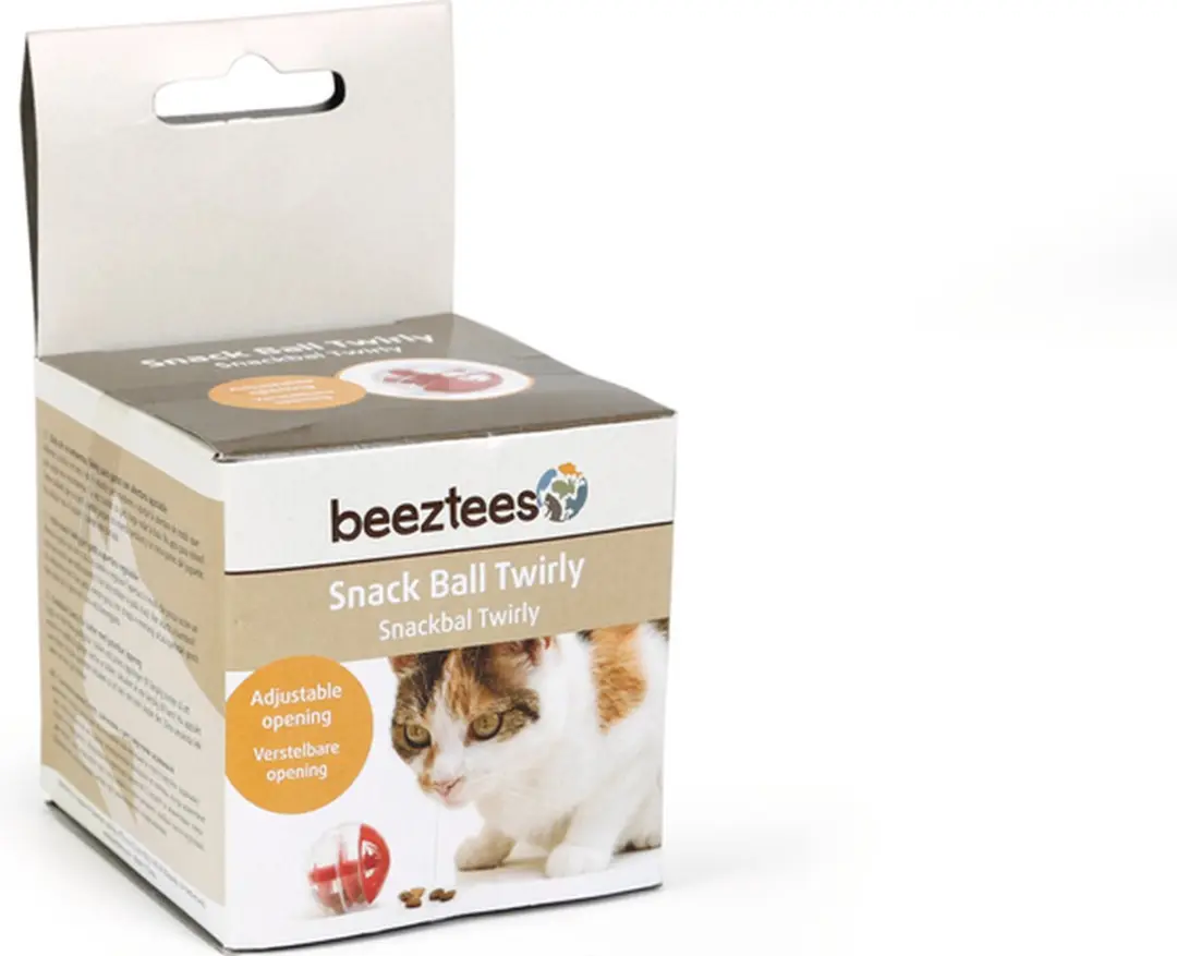 Beeztees Twirly Snackbal - Rood