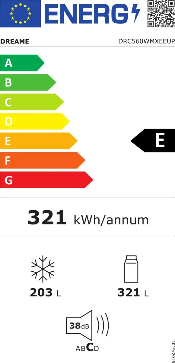 Dreame FizzFresh DRC560WMXEEUP Side-by-side Koelkast - 456L - SparklingBar & IceDUO