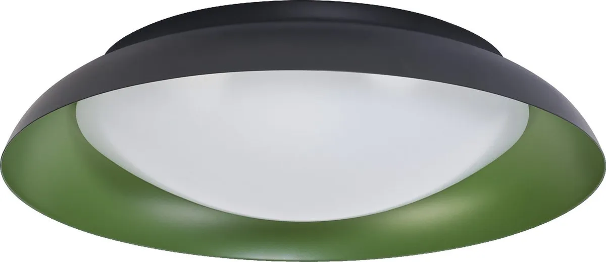 LEDVANCE Orbis Plate LED Plafondlamp 35W 1700lm - Zwart/Groen