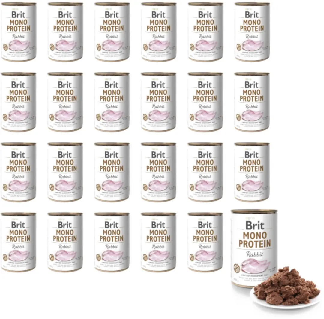 Brit Mono Protein Konijn Hondennatvoer 400g