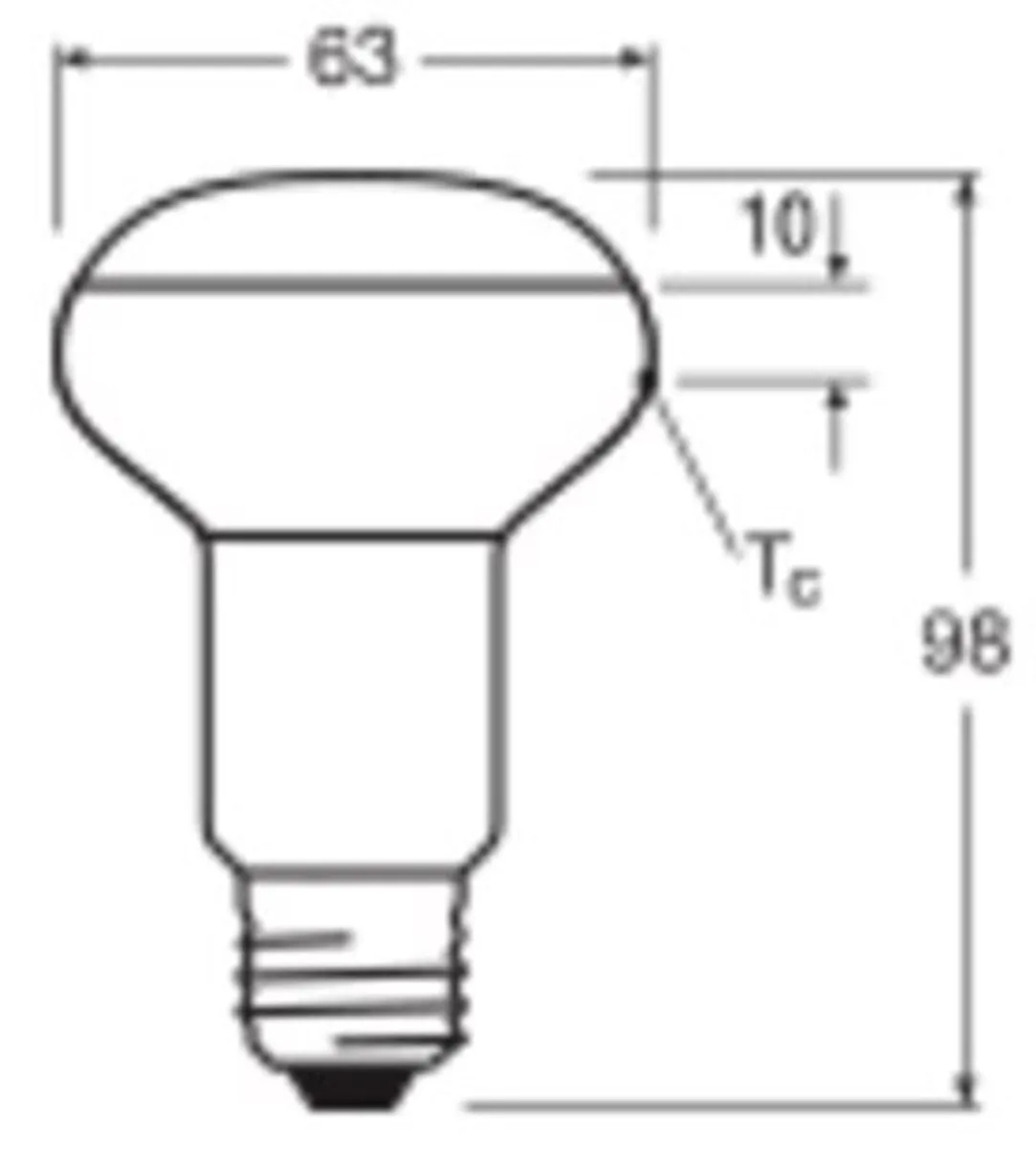 LEDVANCE Performance LED Spot E27 R63 2.9W 210lm - Zeer Warm Wit