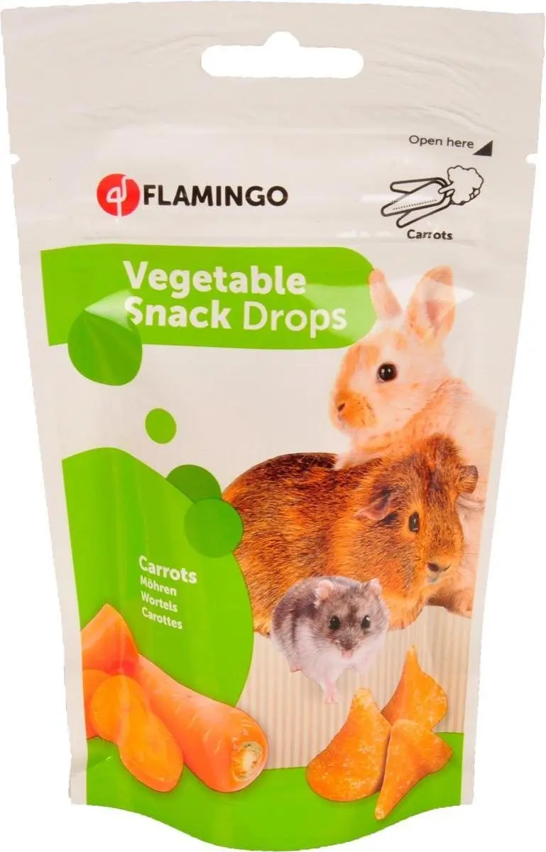 Flamingo Knaagdiersnack Drops Wortel
