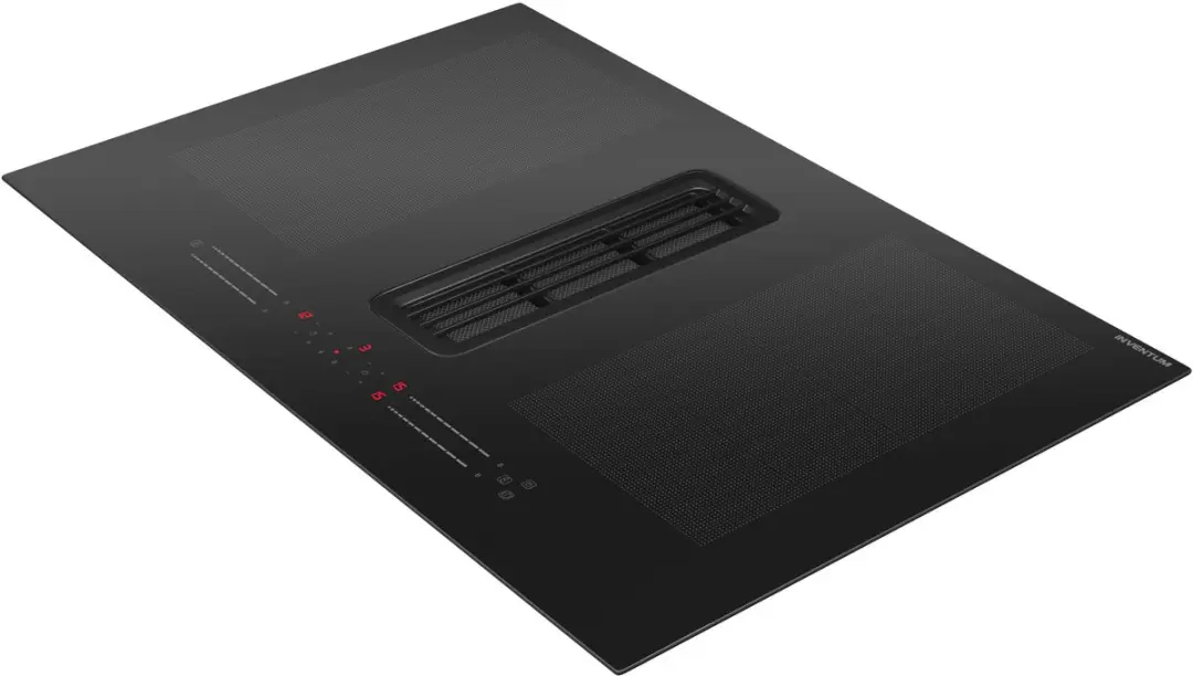 Inventum IKA8045 Inbouw Inductiekookplaat met Afzuiging 80cm - 4 Kookzones - Zwart