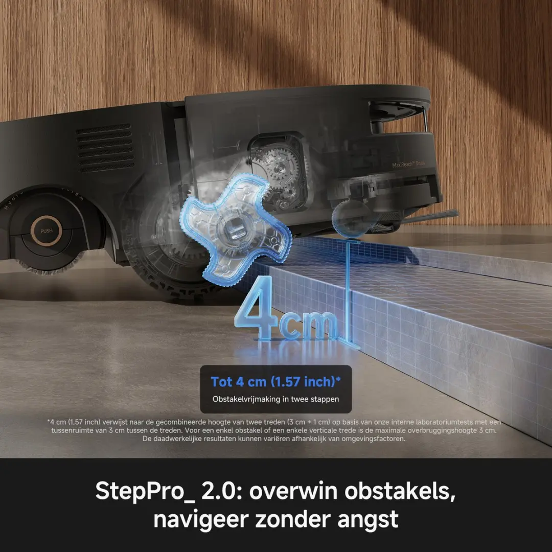 Mova S70 Ultra Roller Robotstofzuiger 32.000Pa - Zwart