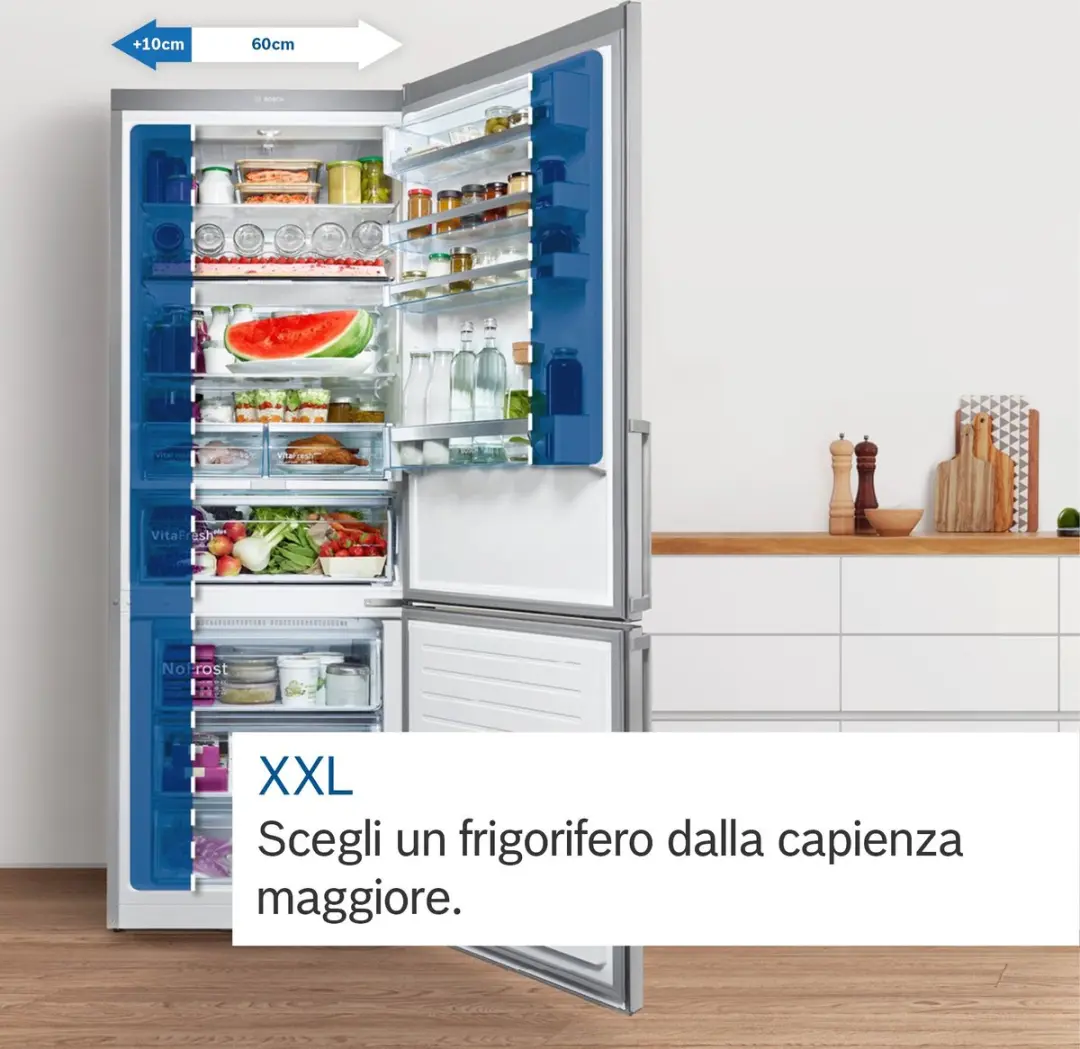Bosch KGN497WDF Koel-vriescombinatie Vrijstaand 440L - Wit