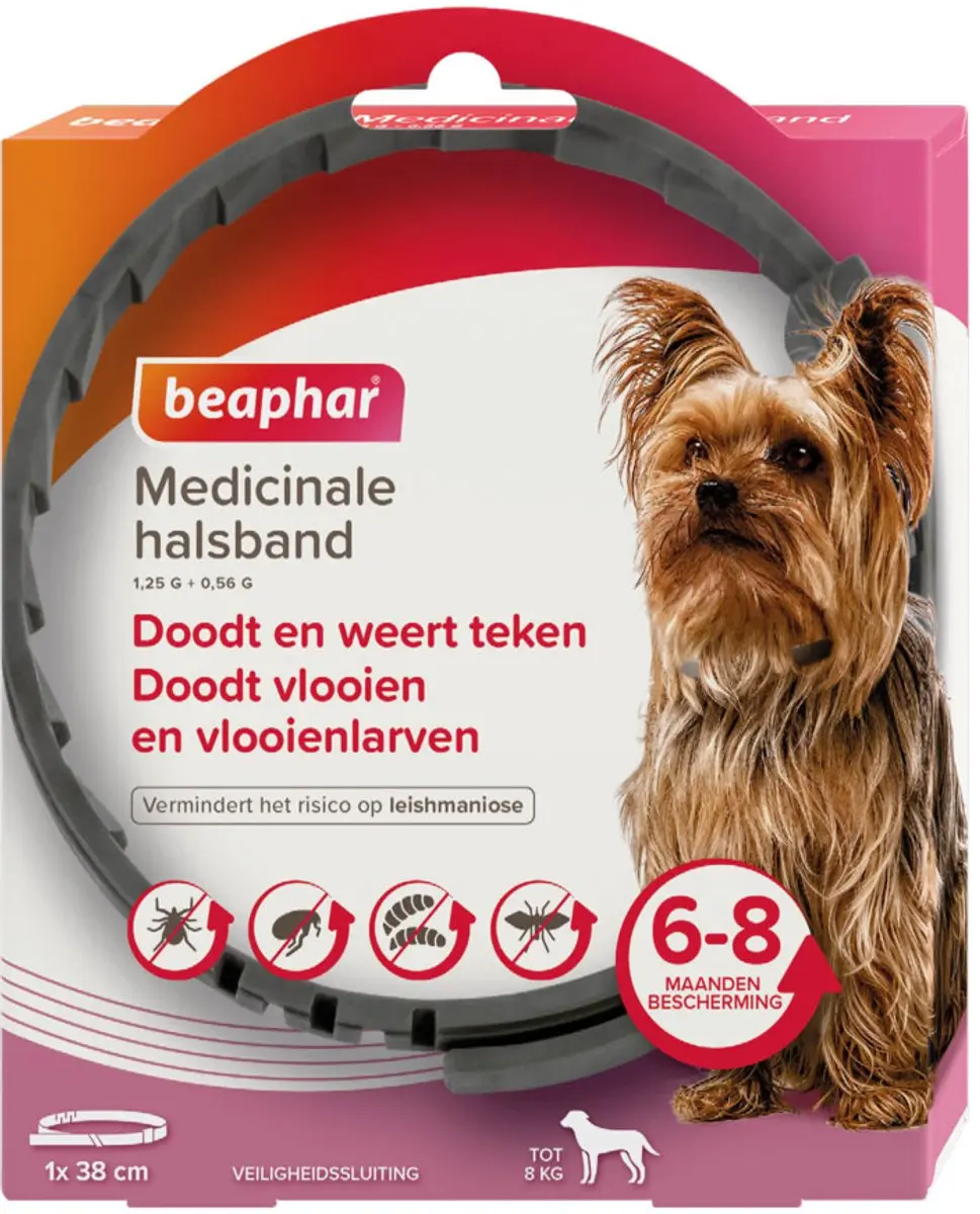 Beaphar Medicinale Halsband Hond tot 8 kg - 8 Maanden