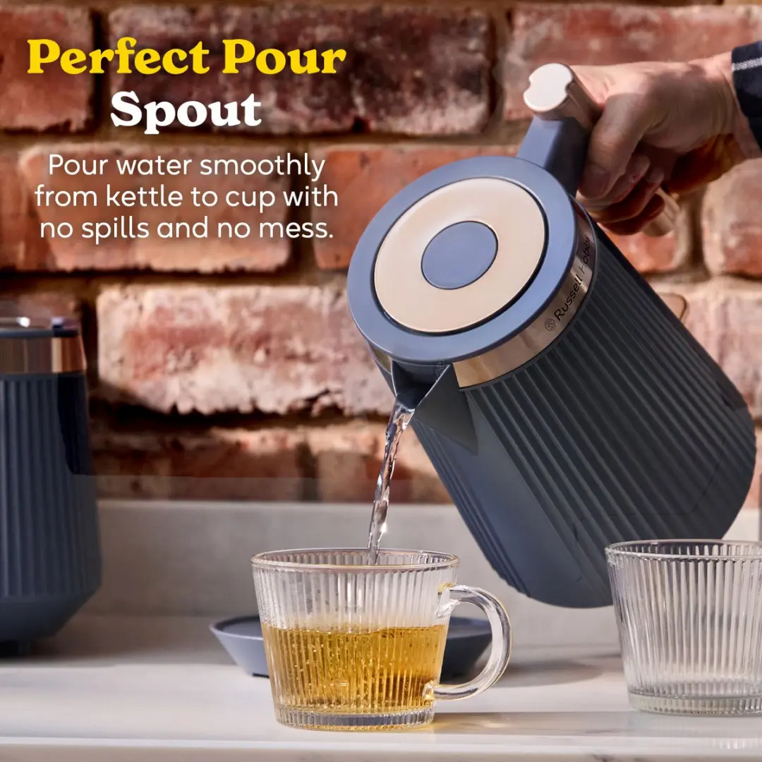Russell Hobbs Brontë Waterkoker 2400W 1.7L - Navy/Goud