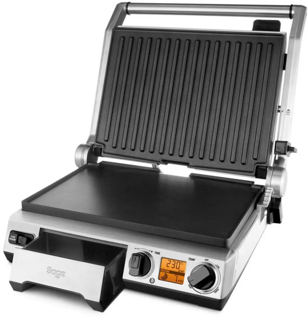 Sage the Smart Grill SGR820BSS2EEU1 Contactgrill 2400W - 5 Sandwiches - Roestvrijstaal