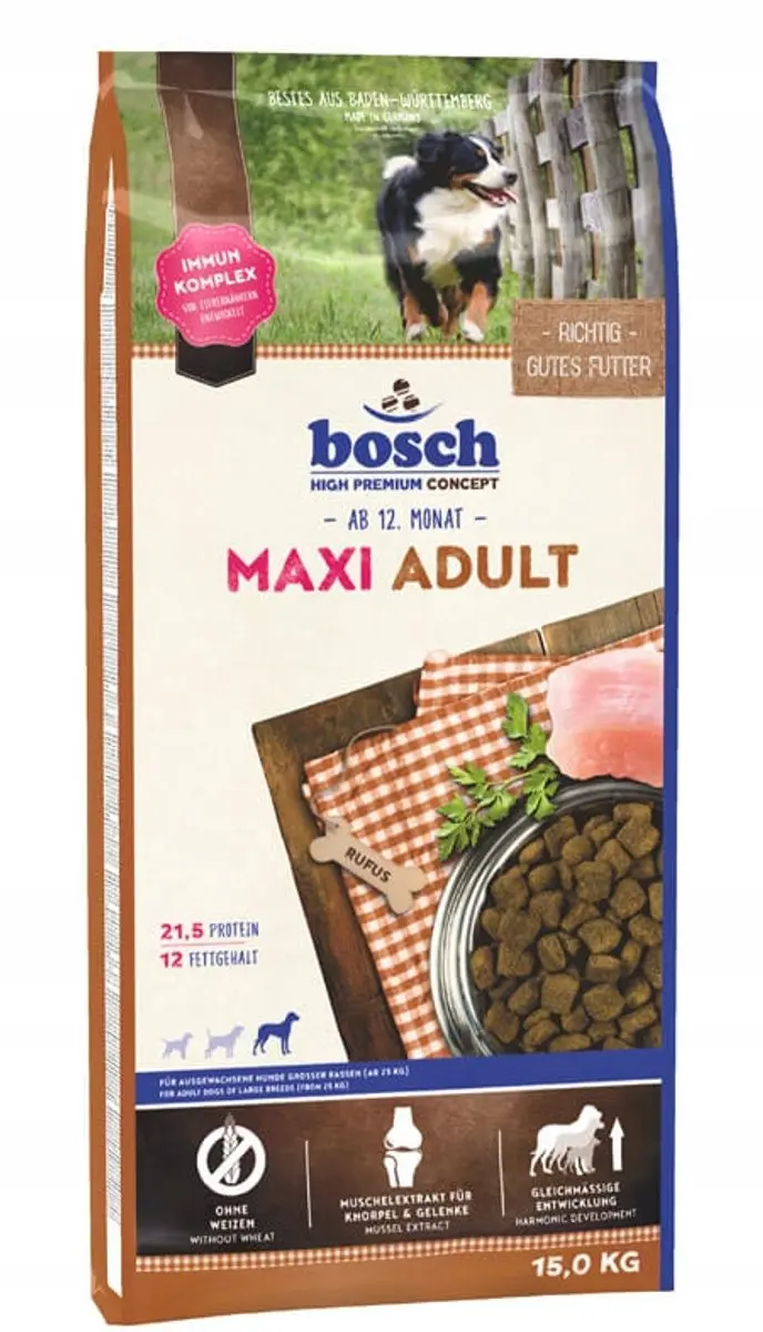 Bosch Adult Maxi Hondenvoer Grote Rassen 15kg