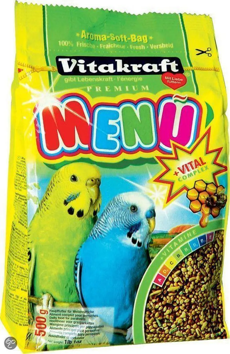 Vitakraft Parkietenvoer Menu Vital 2-500g