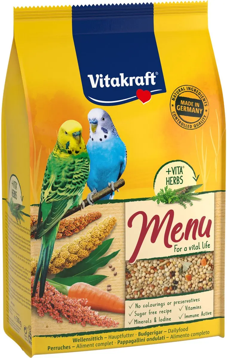 Vitakraft Parkietenvoer Menu Vital 2-500g