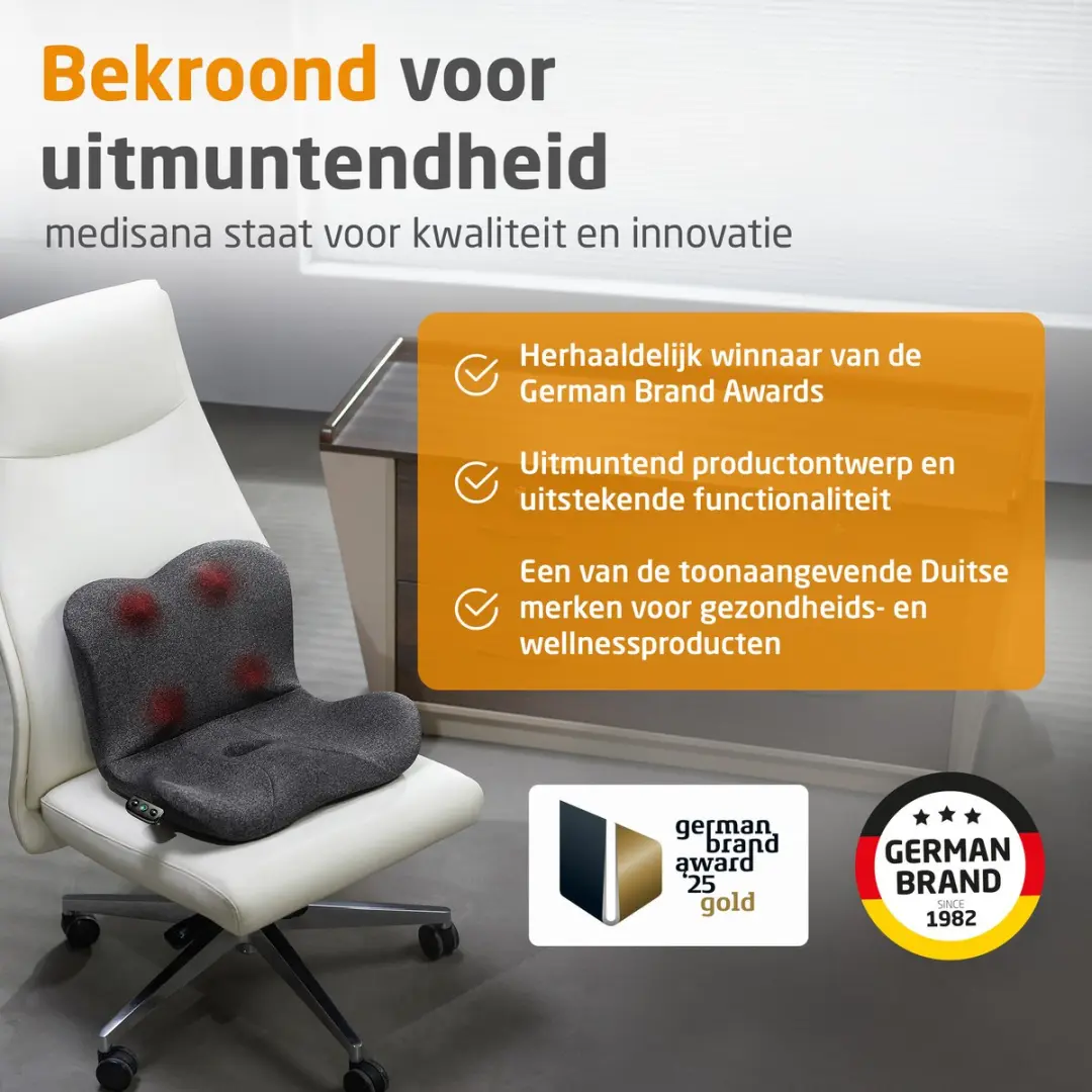 Medisana MC 300 Egonomisch Massagekussen - Onderrug - Grijs