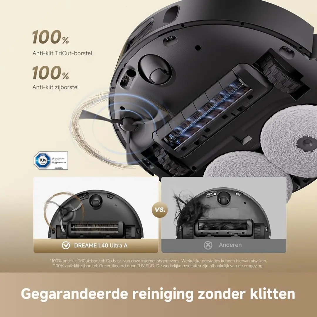 Dreame L40 Ultra A Robotstofzuiger - 24.000 Pa - Zwart