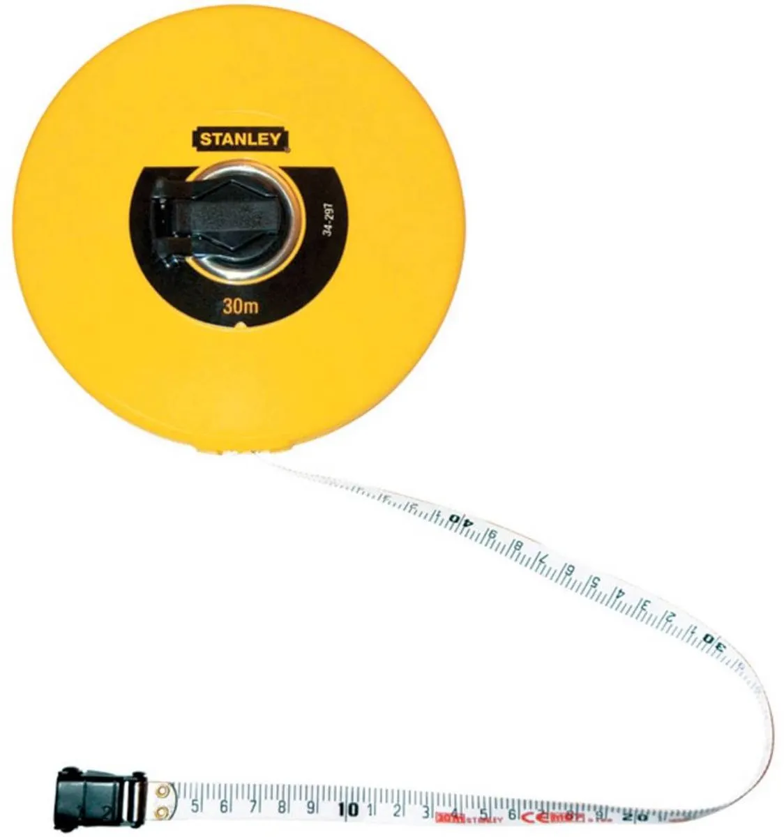 Stanley Landmeter Fiberglas 30m 12.7mm - 0-34-297 - Geel