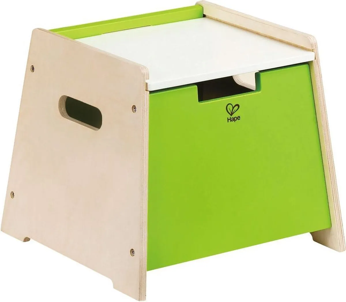 Hape Opbergstoel Groen/Crème