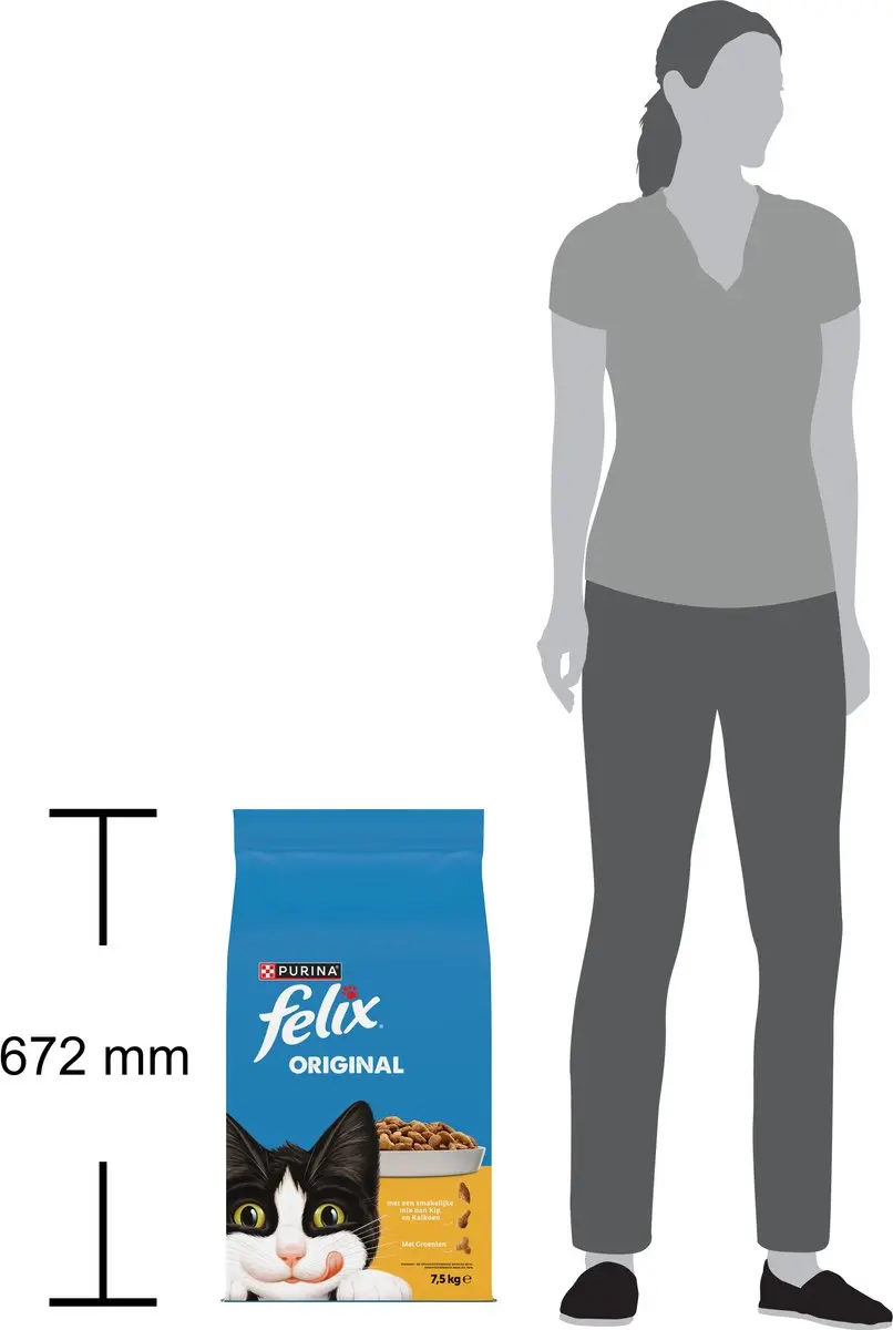 Felix Original Kattenvoer Kip & Kalkoen 7,5kg