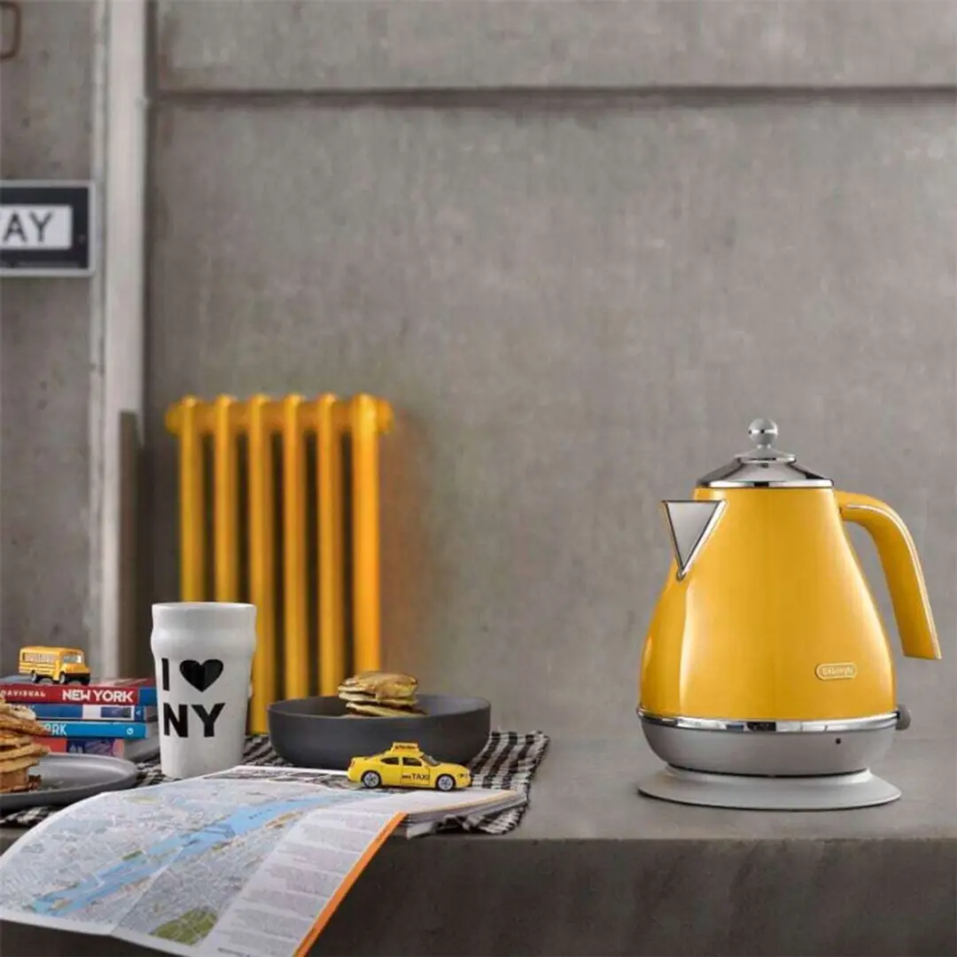 De'Longhi Icona Capitals KBOC 2001.Y Waterkoker 1,7L - 2000W - Geel - afbeelding 6 van 6