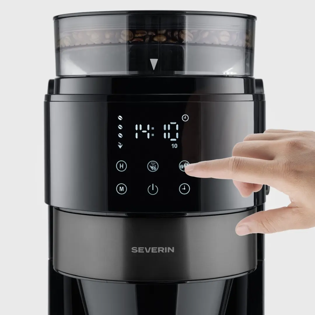 Severin KA 4830 Koffiezetapparaat met molen - 1,25L - Zwart