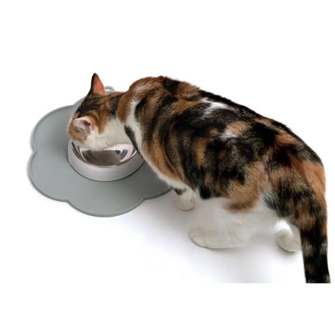 Catit Drinkbak Ca 2.0 Placemat Bloem - 30x30x1cm - Grijs - afbeelding 3 van 3