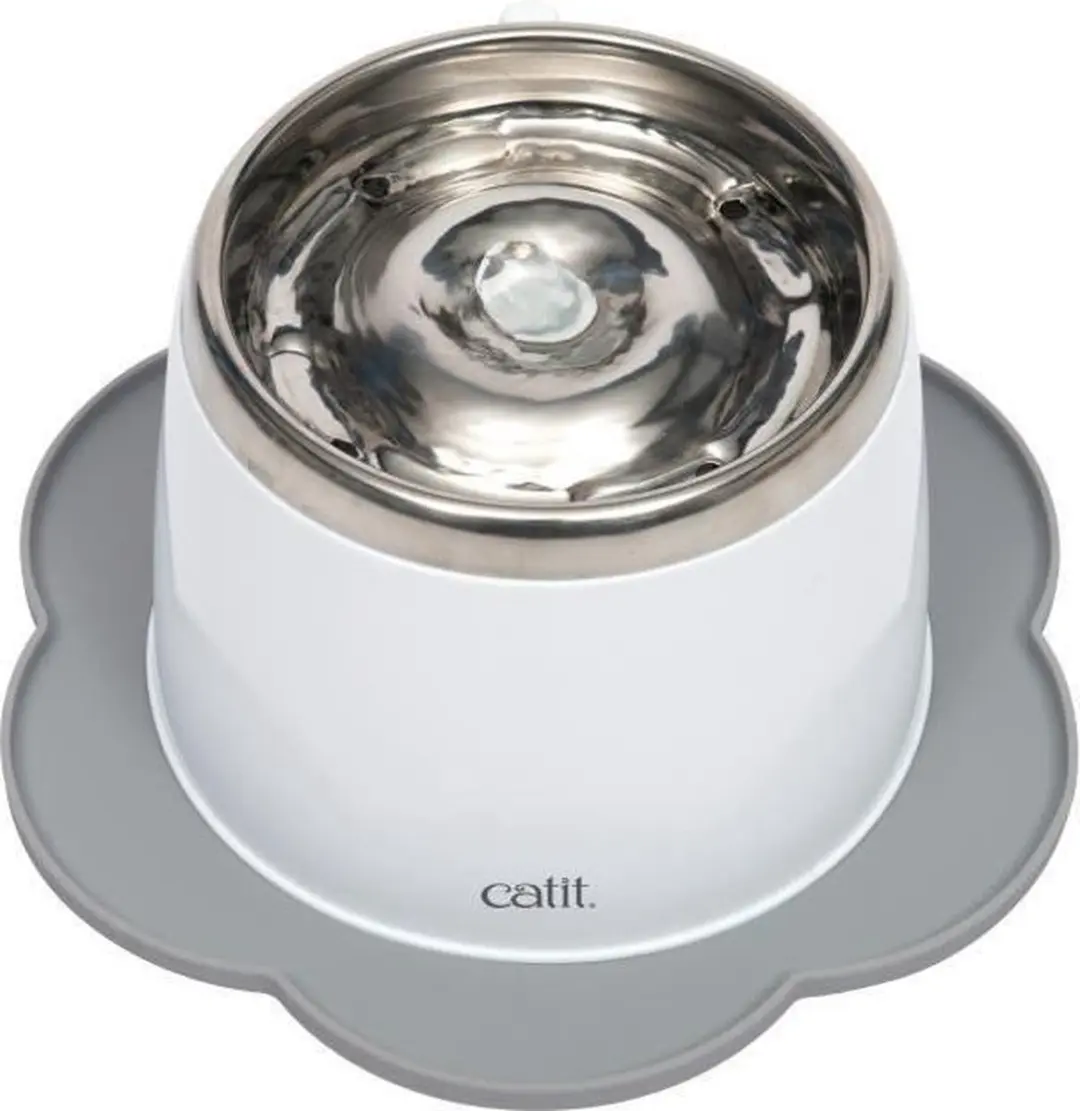 Catit Drinkbak Ca 2.0 Placemat Bloem - 30x30x1cm - Grijs - afbeelding 2 van 3