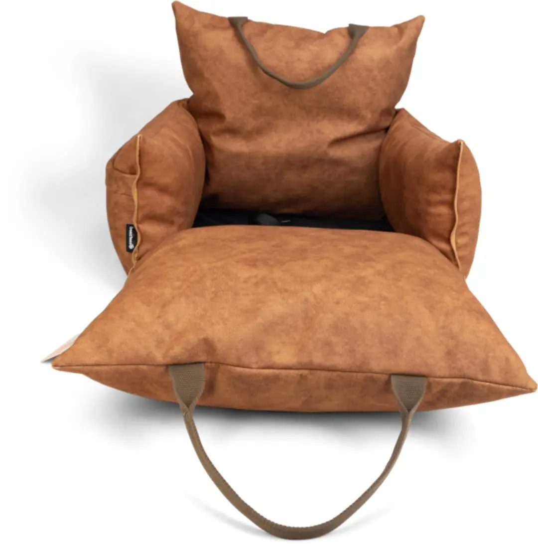 Beeztees Lua Hondenmand Auto - 55x46x40cm - Cognac