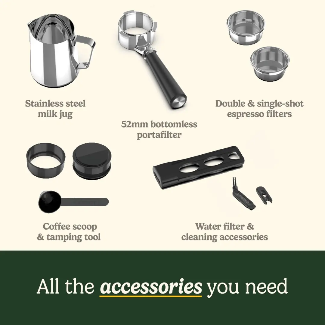 Cuisinart EM640E Espressomachine - 20 Bar - 2,2L - Zilver/Zwart