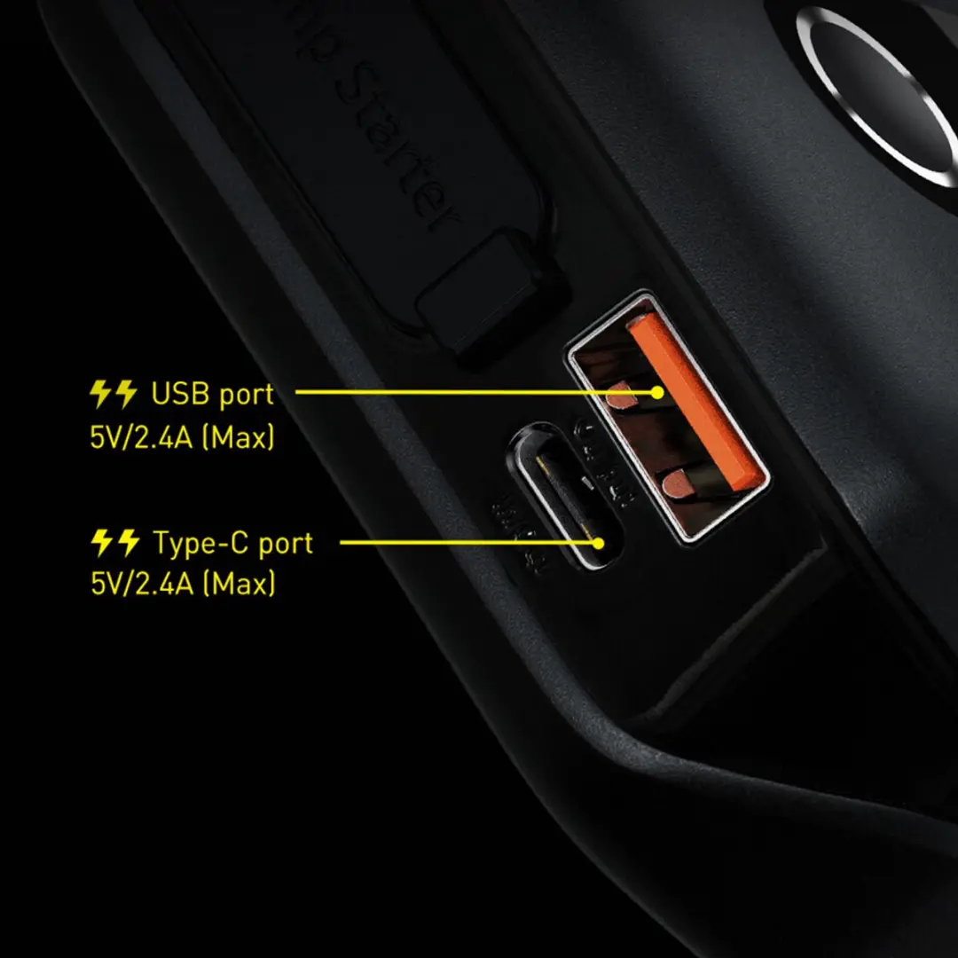 Baseus Super Energy 10000mAh 1000A Jumpstarter - Zwart