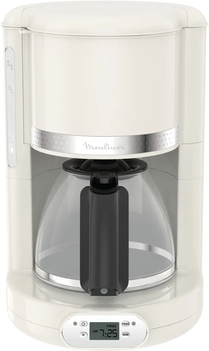Moulinex FG381A10 Drip Koffiemachine - 15 Kopjes - Ivoor