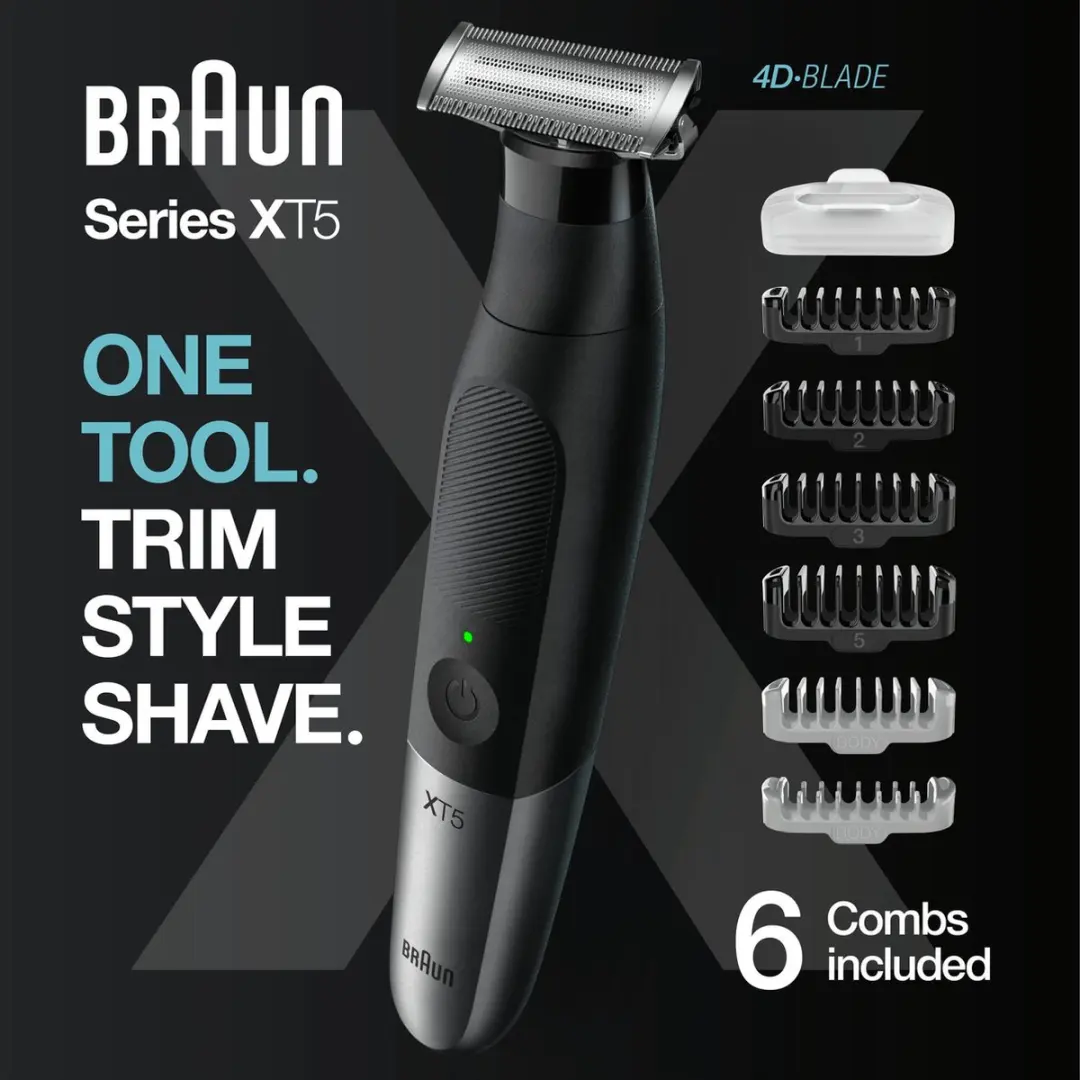 Braun Series X XT5200 Hybride Trimmer - Zwart