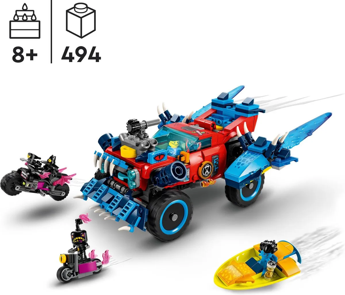 LEGO DreamZzz Krokodilauto 71458 - 434 Stukken