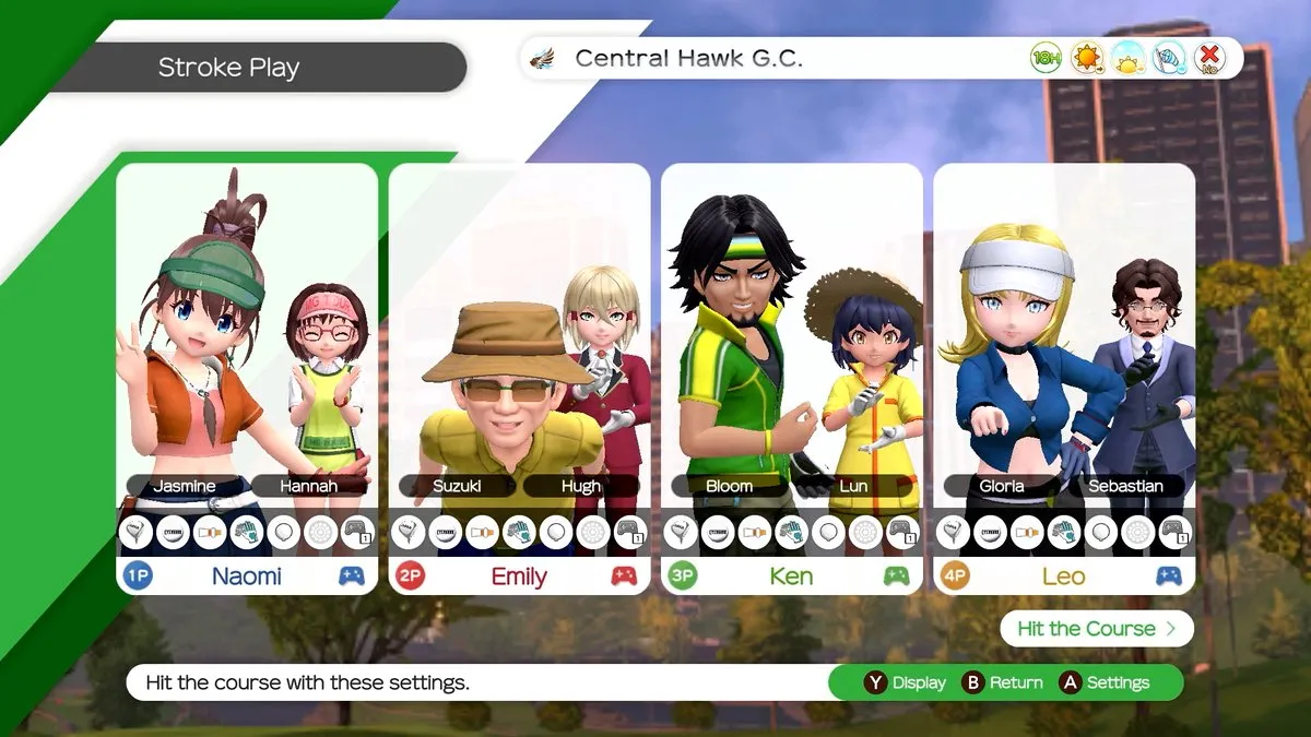 Bandai Namco Everybody's Golf Hot Shots Nintendo Switch - 4 Spelers