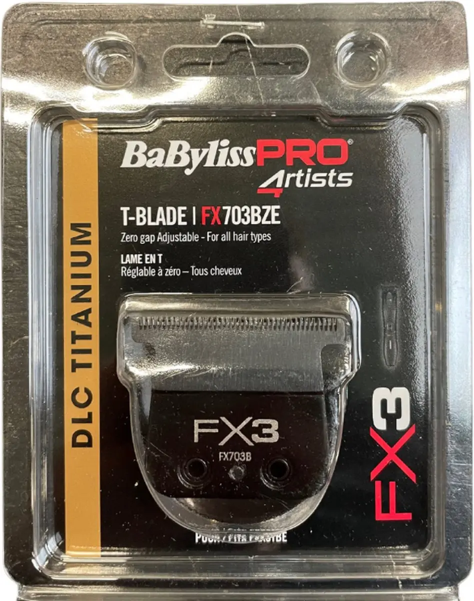 BaBylissPRO 4Artists FX703BZE T-blade Snijkop - Titanium Zwart