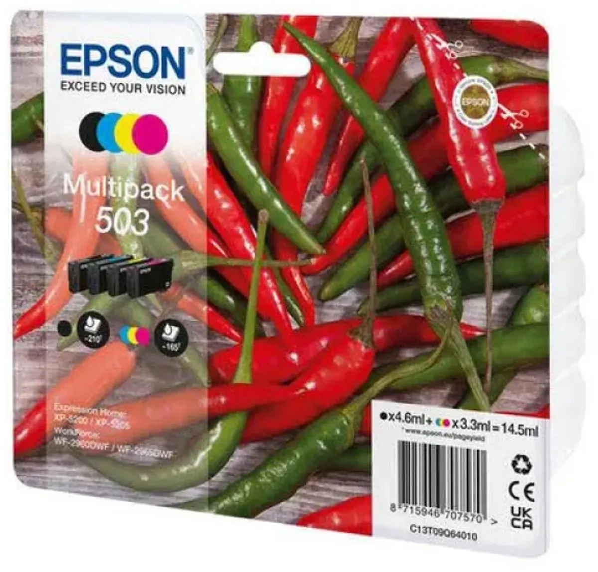 Epson 503 C13T09Q64010 Inktcartridge - 705 Pagina's - Multicolor