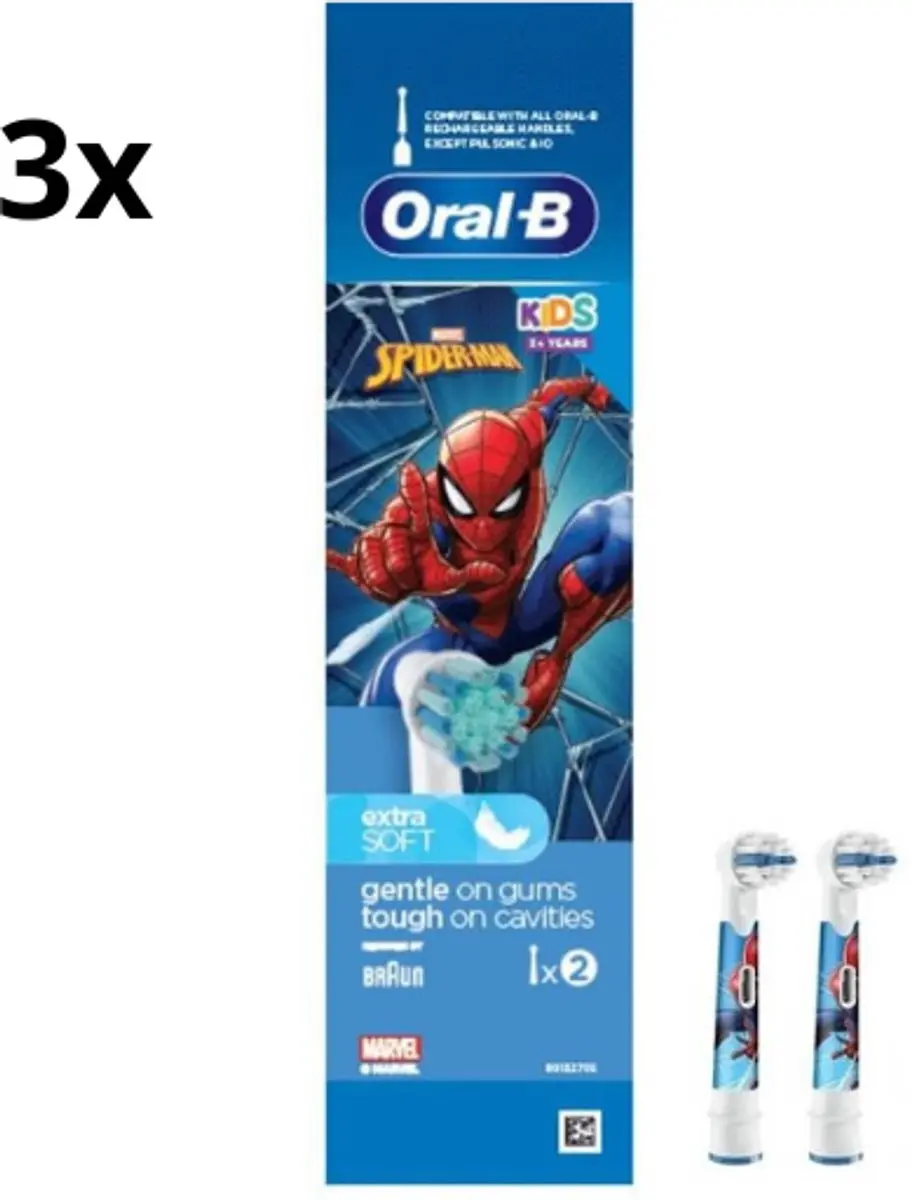 Oral-B Kids Spiderman Opzetborstels
