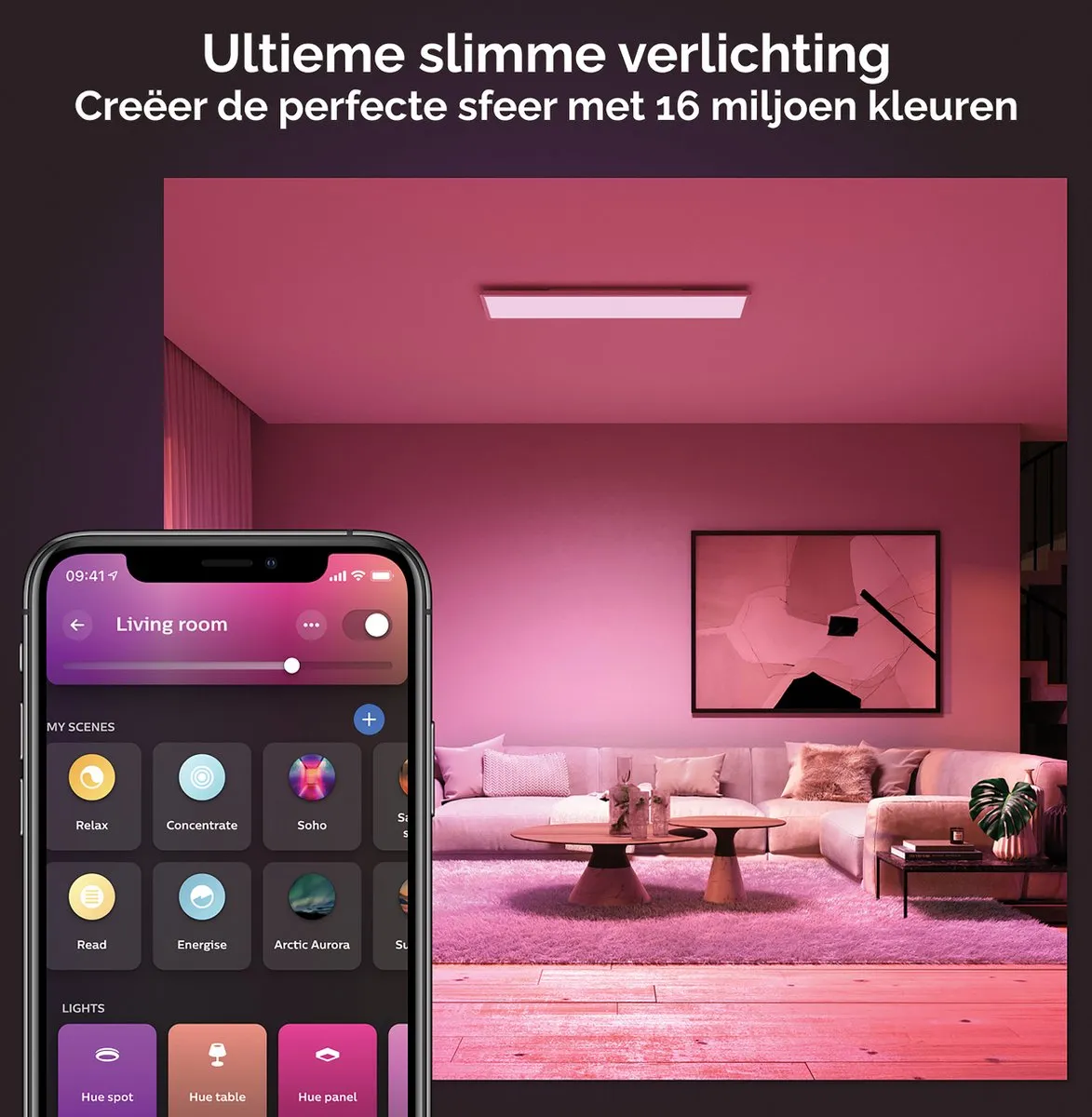 Philips Hue Surimu Paneellamp - RGB Wit