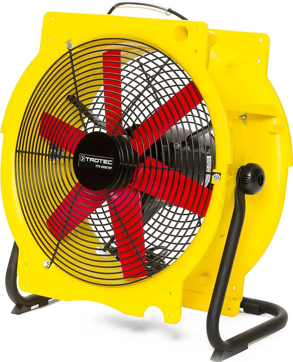 Trotec TTV 4500 HP Staande Ventilator - 330W - Ø45cm - Geel/Zwart