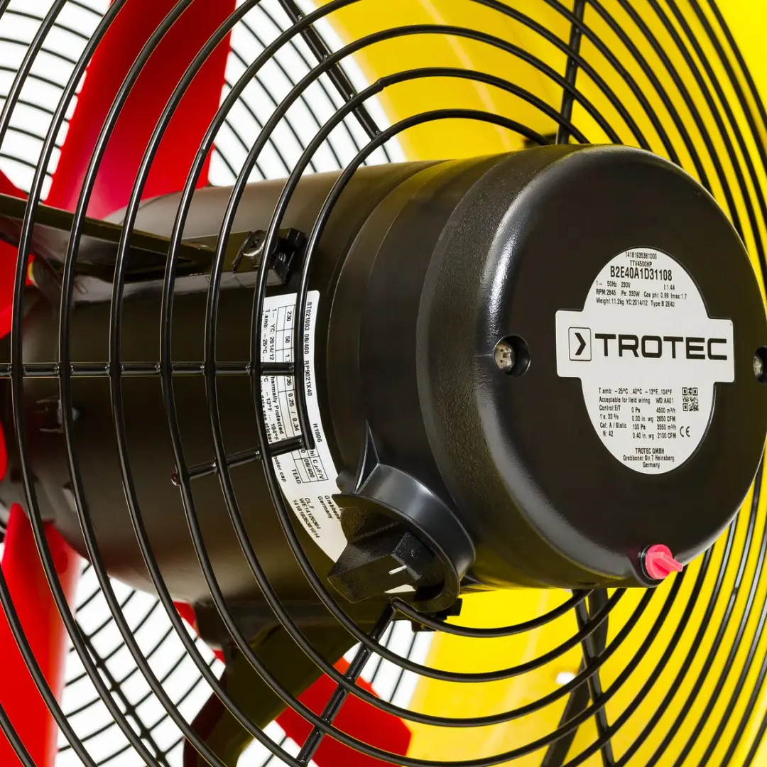 Trotec TTV 4500 HP Staande Ventilator - 330W - Ø45cm - Geel/Zwart