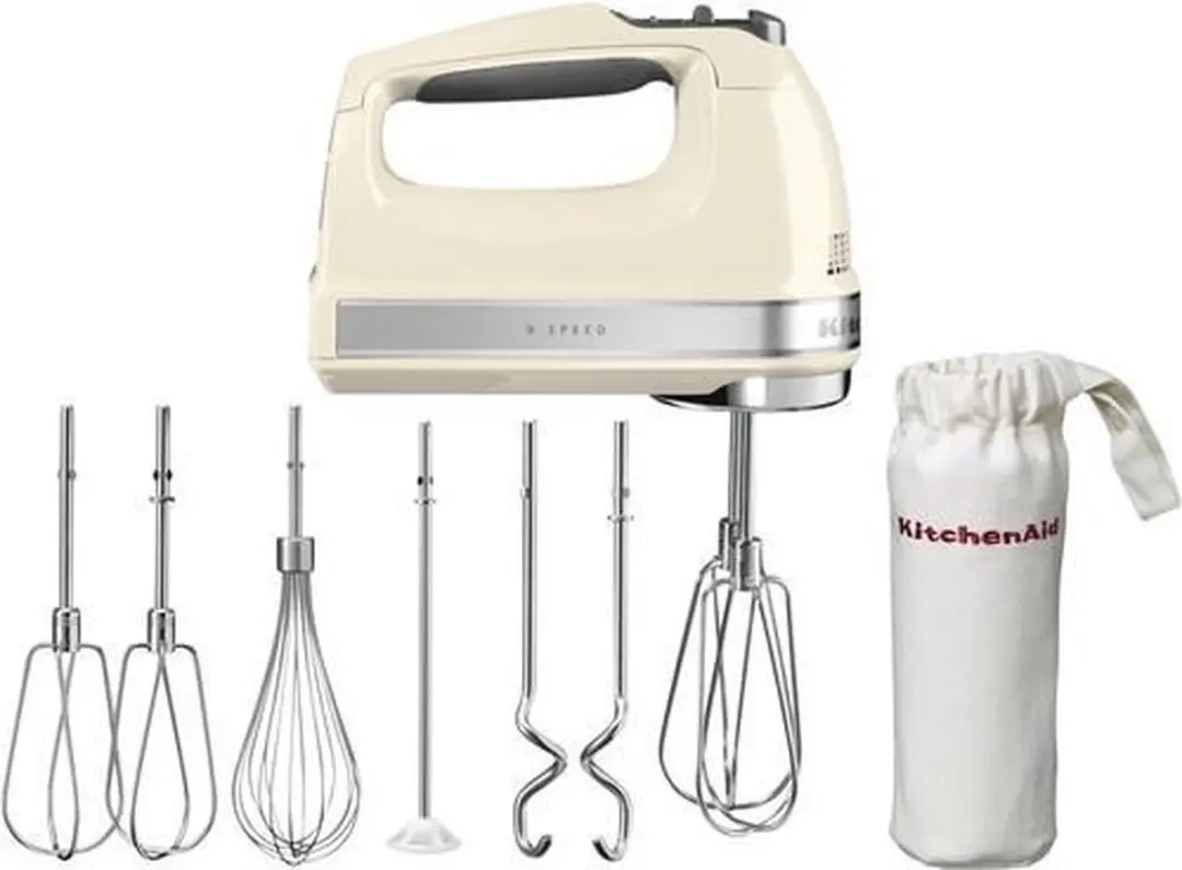 KitchenAid 5KHM9212EAC Handmixer - 9 Snelheden - Amandelwit