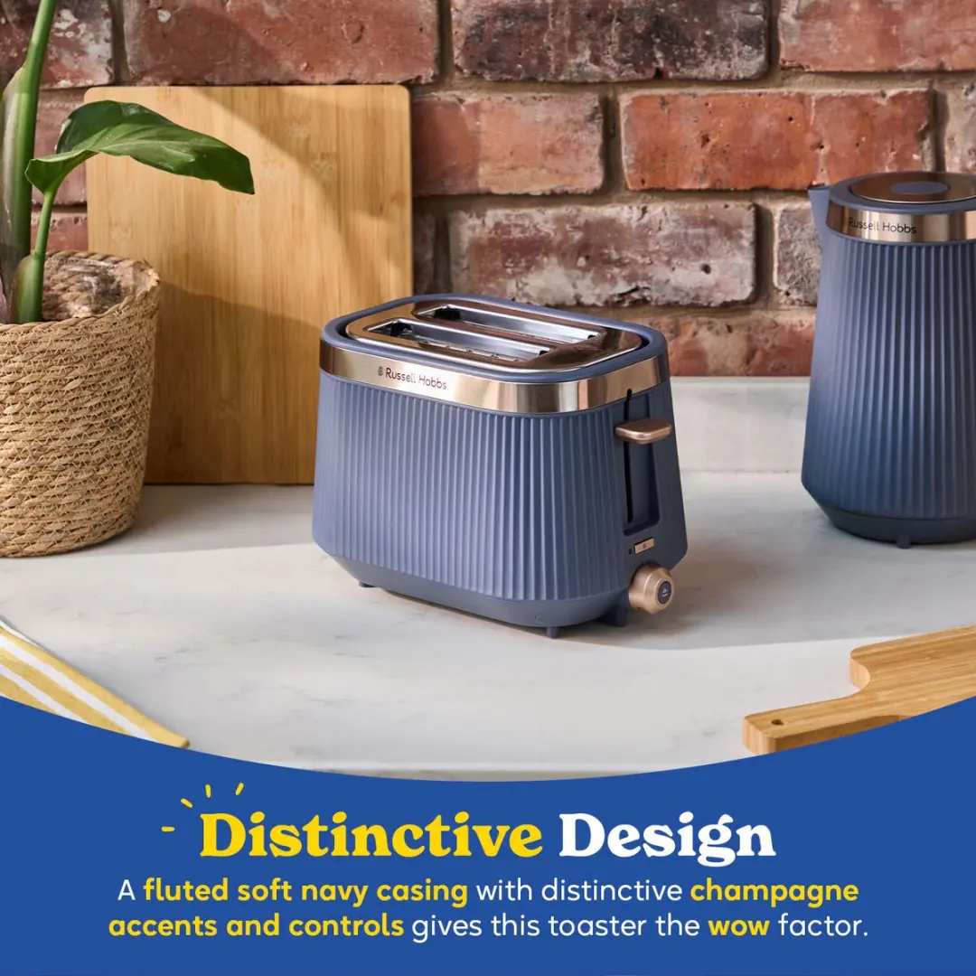 Russell Hobbs Brontë Broodrooster 26762-56 - Navy - afbeelding 6 van 6
