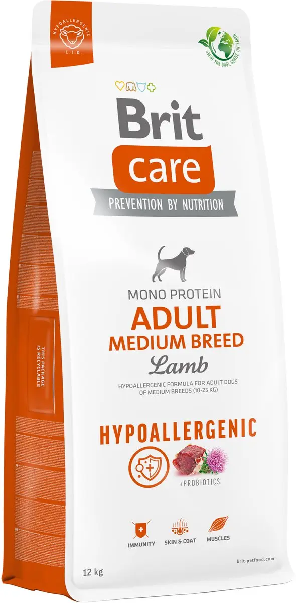 Brit Care Hypoallergeen Adult Medium Lam 3kg
