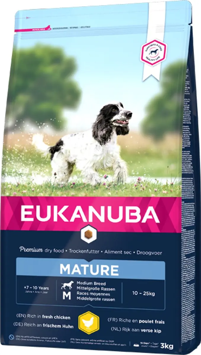 Eukanuba Thriving Mature Medium Breed Hondenvoer - Kip 15kg - afbeelding 3 van 5